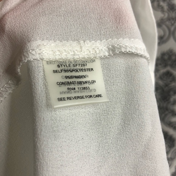 41 Hawthorn Sitch Fix White Lace Semi Sheer M - Picture 4 of 5